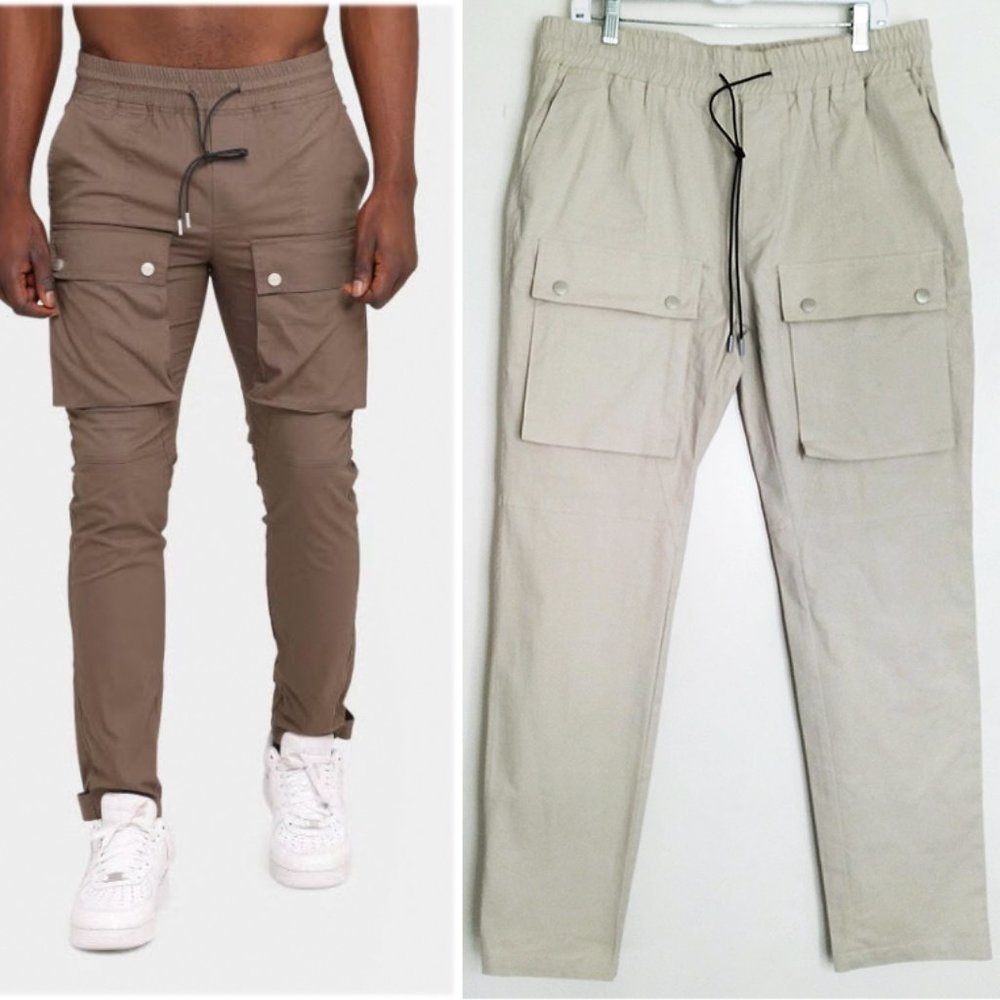 Club Paradise Mens Resort Cargo Pants Light Khaki 2XL